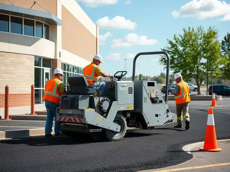 Paving project in progress