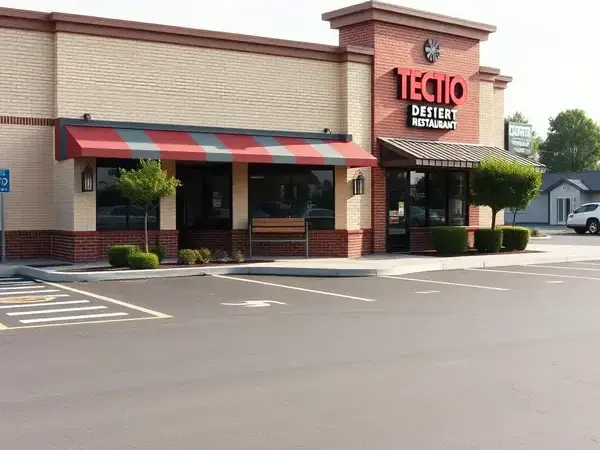 Restaurant parking lot