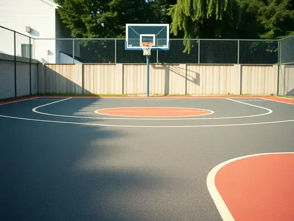 Athletic court installation